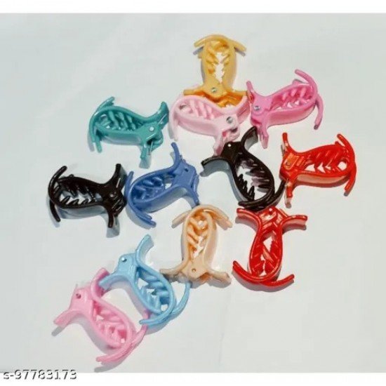 Multi Colour Hair Clip Set of 12/MS