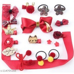 Set of 18 Pcs Fancy Head wear Accessories For Baby Girls/MS