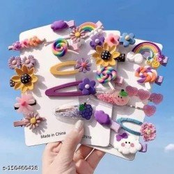 Trendy cute Hair clips for Women, Girls and Children, pack of 10/MS