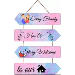 every family HAs story wall wooden hanging wall décor/MS