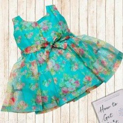 SOFT PURE ORGANZA Digital PRINT FROCK/MS