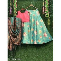 Kid's Navratri Special printed Lehenga Choli PINK/MS