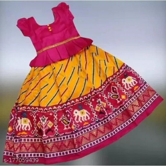 TRENDINGVILLA PRESENT KIDS LEHENGA CHOLI WITH DUPATTA SET/MS