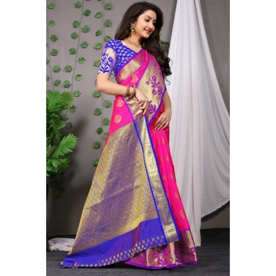 Kanchipuram Handloom Weaving Silk Saree/ GF123 - kanan tree