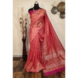 Raw silk weaving saree/ GF43 - RAW SILK 14 COL