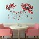 Byte Shop decorative photo frame tree leaves birds multicolour wall sticker for home décor (pvc vinyl multicolour)/MS