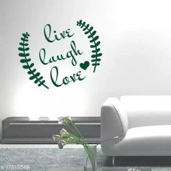 Creatick Studio Live, Laugh, Love' Wall Sticker ( 71 cm X 87 cm )/MS