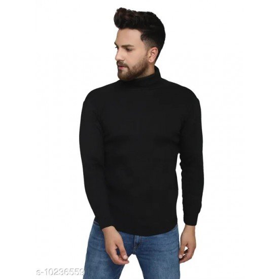 Kvetoo Black High Neck Sweater Single/MS