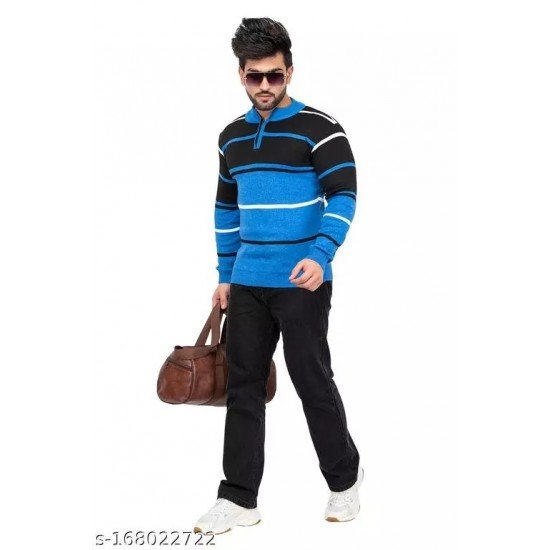 MENS STYLISH HALF ZIPPER SWEATER/MS