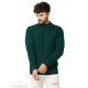 Men High Neck Bottle Green Sweater/MS