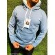 Men's Cotton Hooded Sweatshirt Blue Color/MS