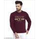 round neck maroon sweat/MS