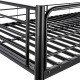 Solimo Escapade Metal Bunk Bed without Storage (Black)