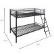 Solimo Escapade Metal Bunk Bed without Storage (Black)