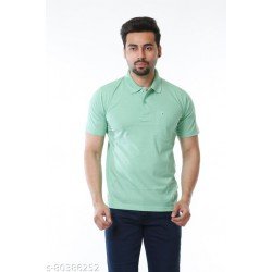 CLONEBERRY TRENDY POLO NECK T-SHIRT FOR MEN