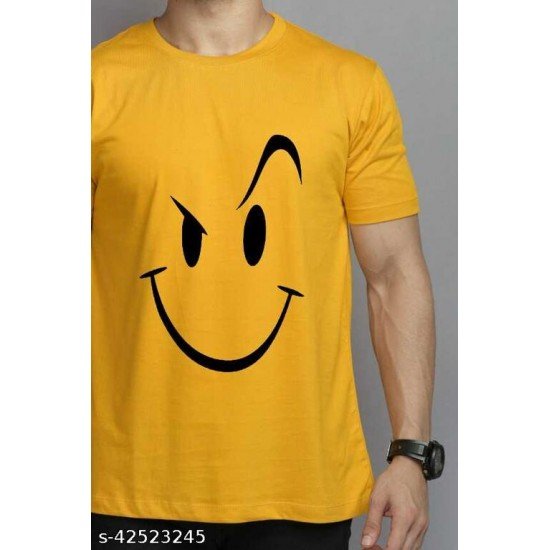 MUSTARD SMILEY T-SHIRT