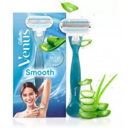 GILLETTE Venus Smooth Hair Removal Razor for Women with Aloe Vera